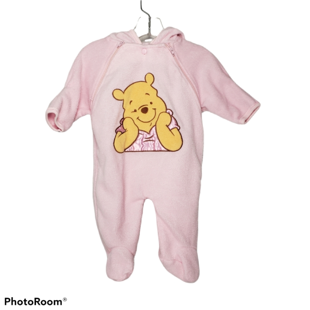 Disney Winnie the Pooh Fleece One-Piece Hooded Romper